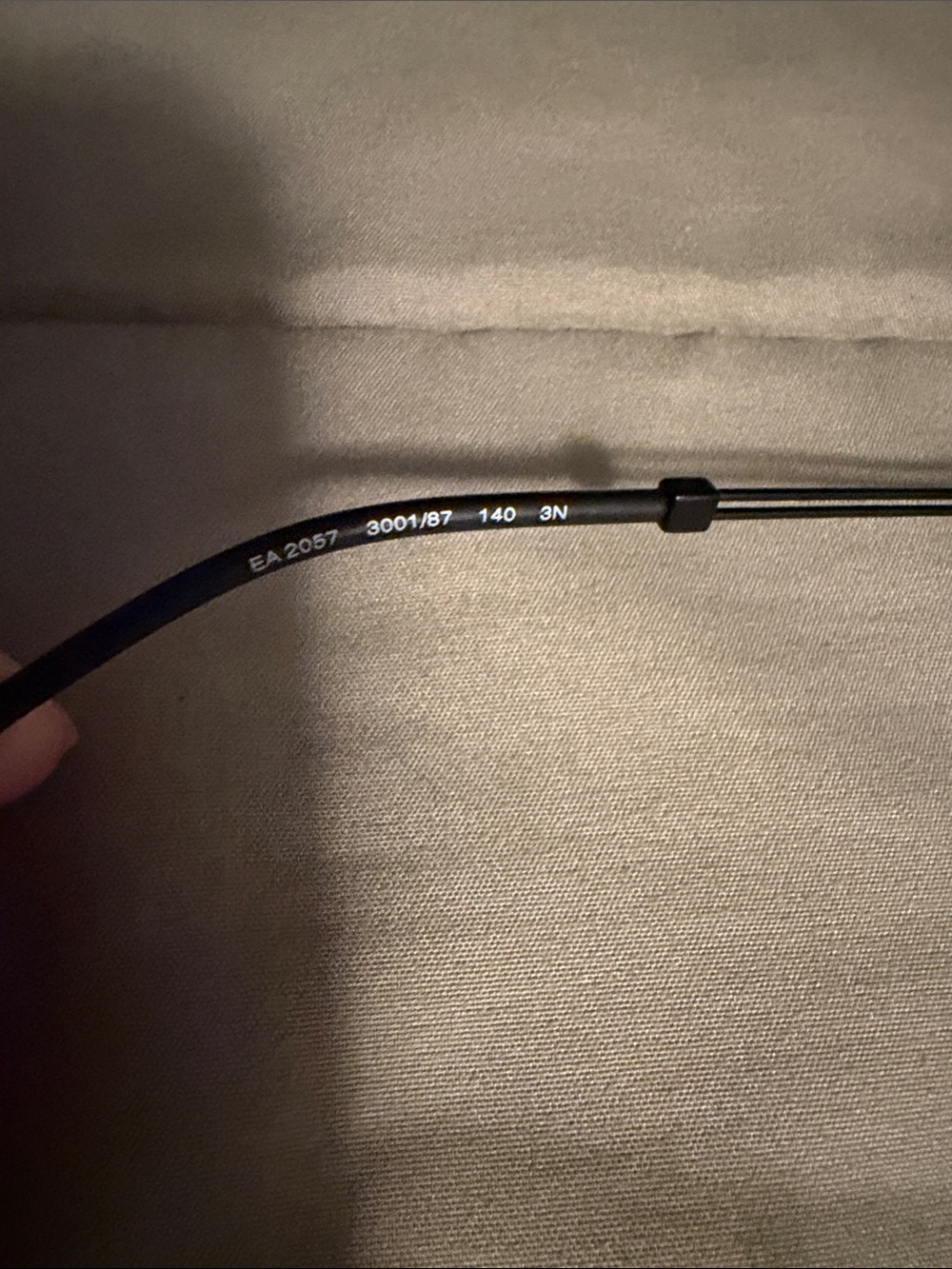 Emporio Armani Black Shield Sunglasses with Dark Lenses - Picture 5 of 6